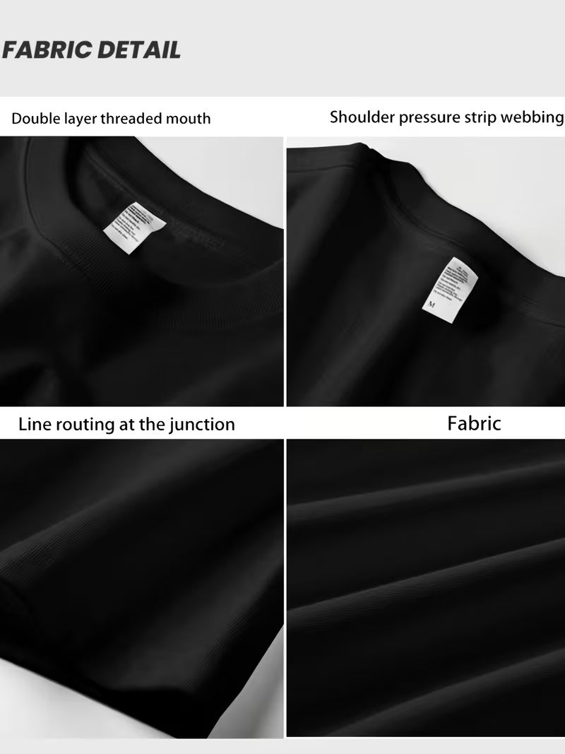 Men’s Loose-Fit Cotton Compass & Floral Print T-Shirt – Summer Casual Top