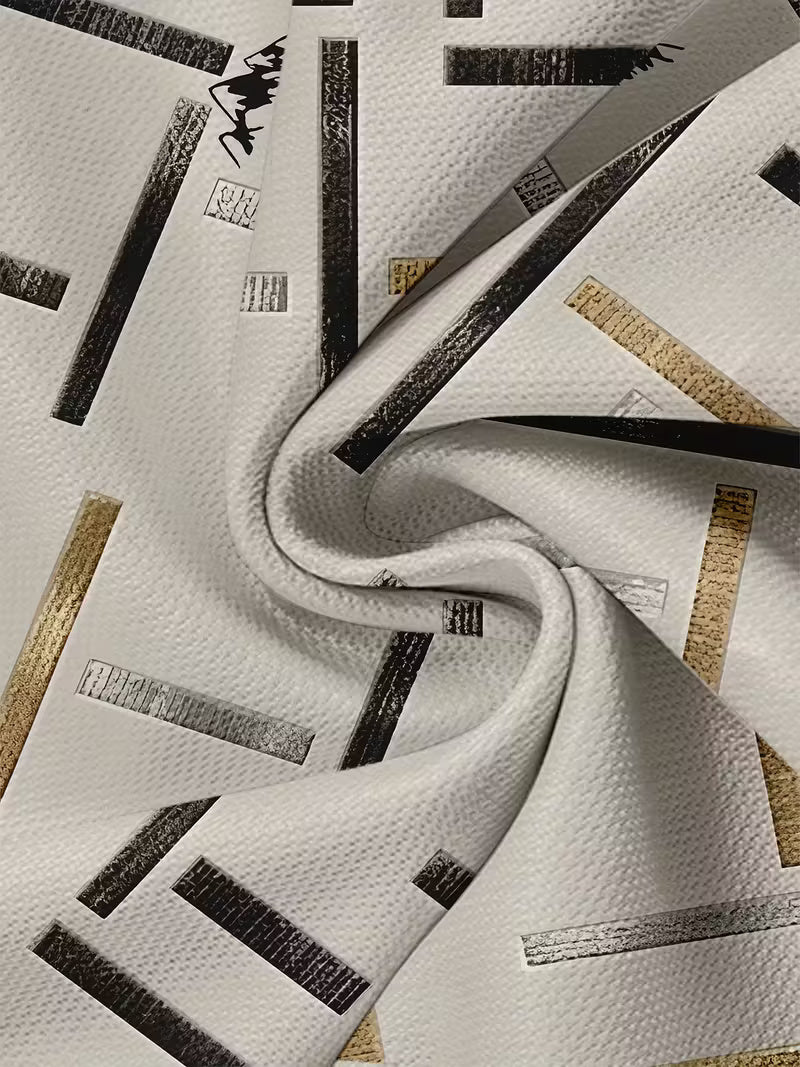 Men’s Black & Gold Stripe Graphic T-Shirt – Short Sleeve Crew Neck Casual Tee for Summer Style